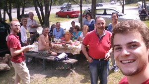 July 5, 2015: Italian family at the picnic site. Photo credit: Thies Boening